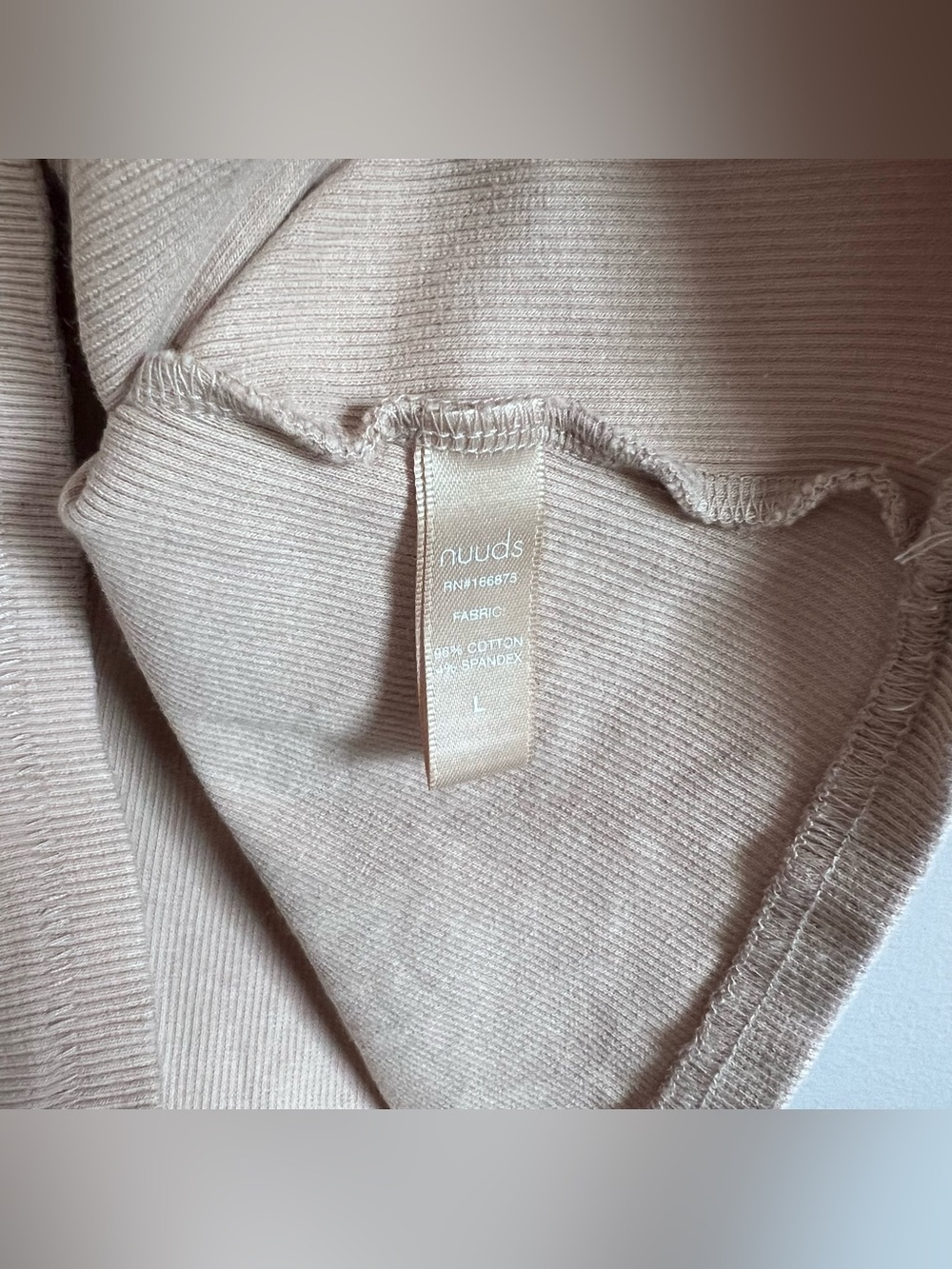 Nuuds Essential Rib Tank - size L - Picture 6 of 7
